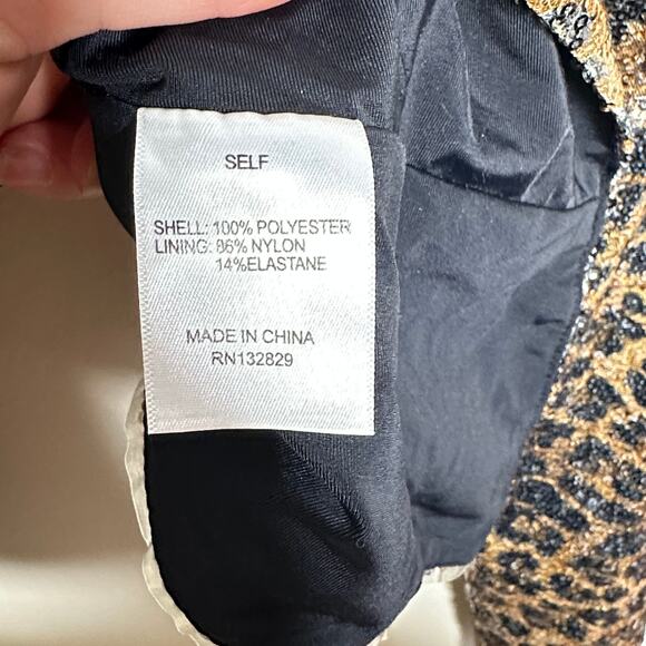LPA Kelly Top Leopard Sequin Open Tie Back Sz XS {VV24} - Picture 7 of 7